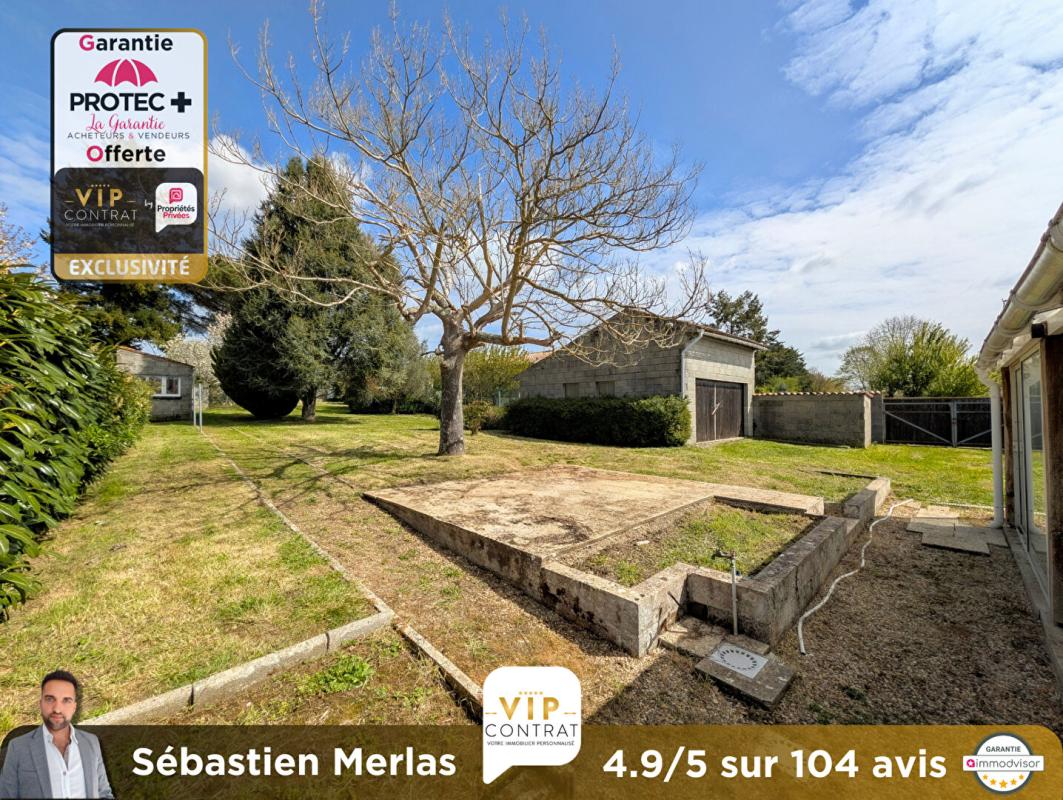 SAINT-VAIZE GARANTIE PROTEC+ 12 MOIS INCLUS ! Maison de ville 4 pièces + garage + jardin 1