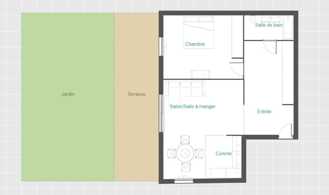 AMANCY Appartement T2 avec jardin ? Vendu loué ? Amancy 15
