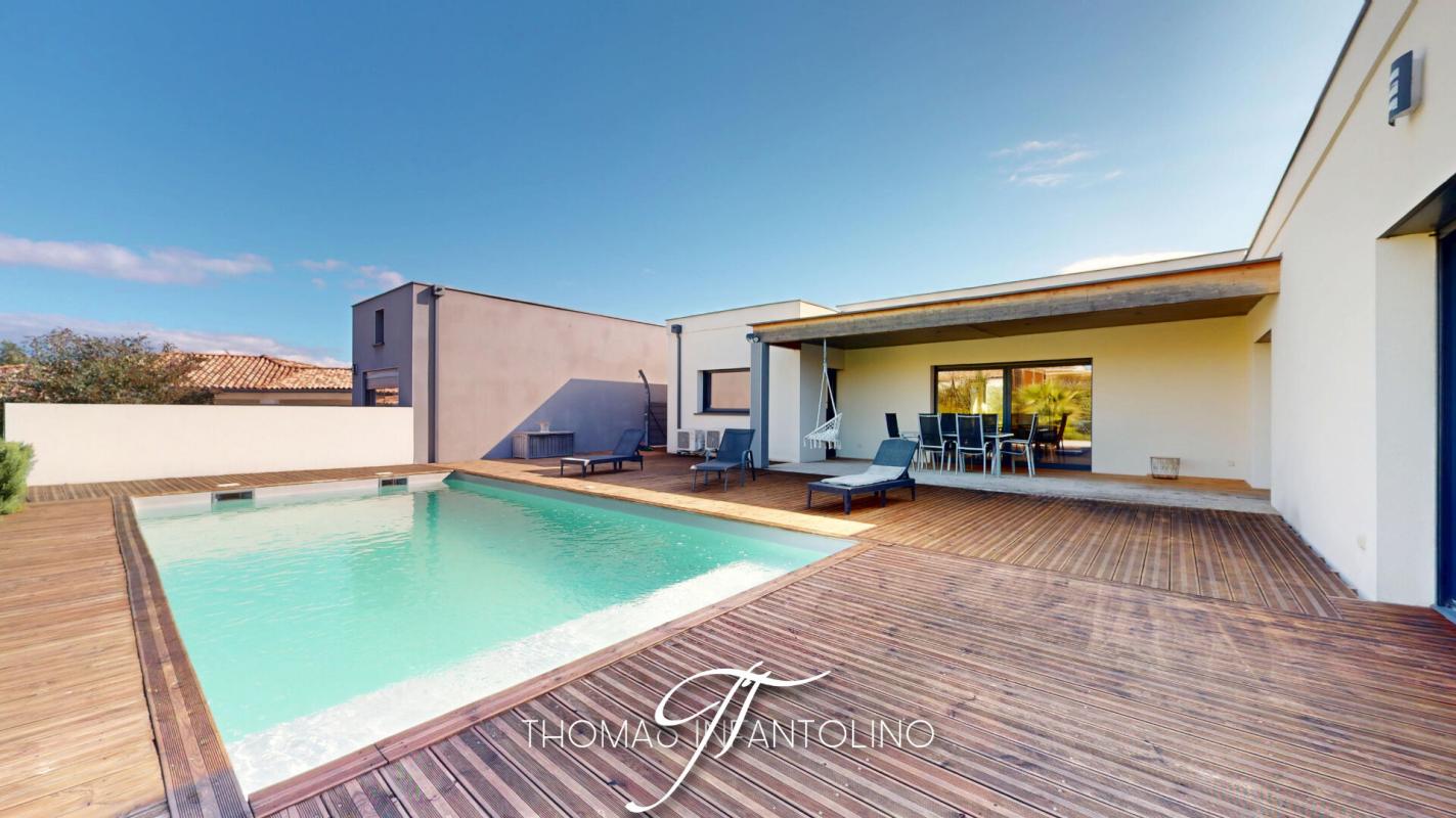 PALAJA EN EXCLUSIVITE - PLAIN PIED - 3 CHAMBRES DONT UNE SUITE - STUDIO - 2 CHAMBRES D'APPOINT - GARAGE - PISCINE 1