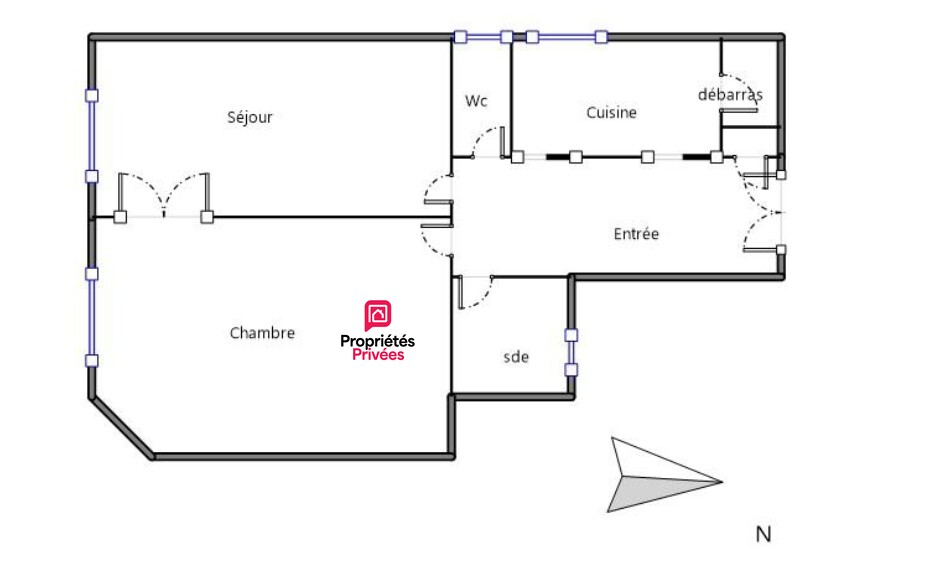 COURBEVOIE Courbevoie-Bécon - 2 pièces de 56 m² en parfait état 15