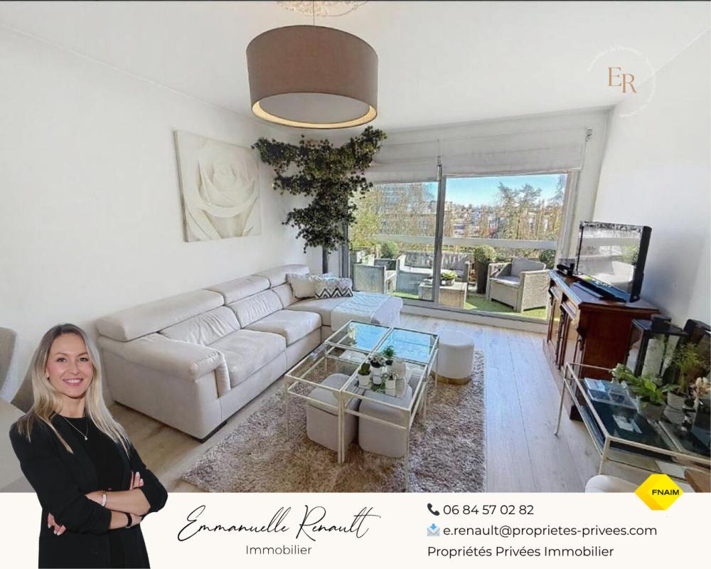 VANNES Appartement T3, 67.60 m2, très lumineux avec terrasse, garage et cave. Vannes centre, quartier Palais des Arts 1