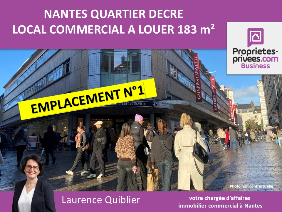 NANTES 44000 NANTES - LOCAL COMMERCIAL A LOUER 184 M² 1