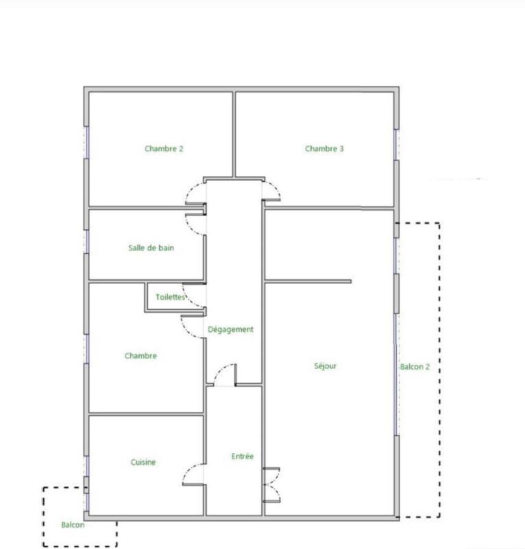 NANTES APPARTEMENT T4 LUMINEUX - VUE SUR PARC DE PROCÉ 12