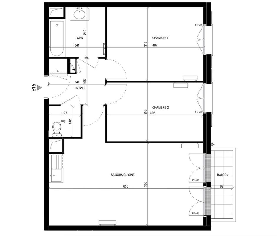 SERRIS Appartement Serris 3 pièce(s) 60 m2 14