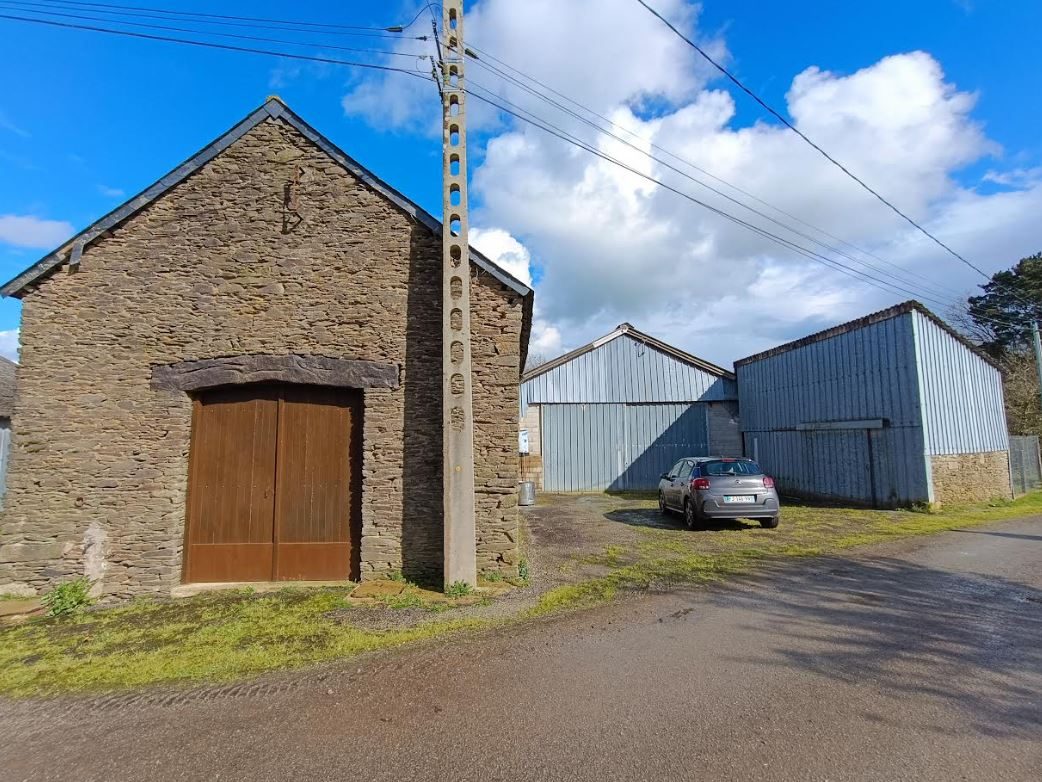 PLONEVEZ-DU-FAOU 29530 Plonevez du Faou Hangar 500 m² et dépendances avec parcelle boisée 1