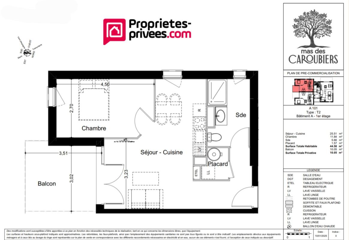 PERPIGNAN Appartement Perpignan 2 pièces de 45 m2 6