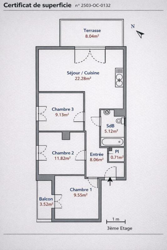 MARSEILLE-14E-ARRONDISSEMENT T4 + TERRASSE + BOX + VUE DEGAGEE 6