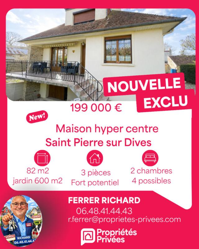 SAINT-PIERRE-SUR-DIVES Maison Saint Pierre En Auge 3 pièce(s) 82 m2 1