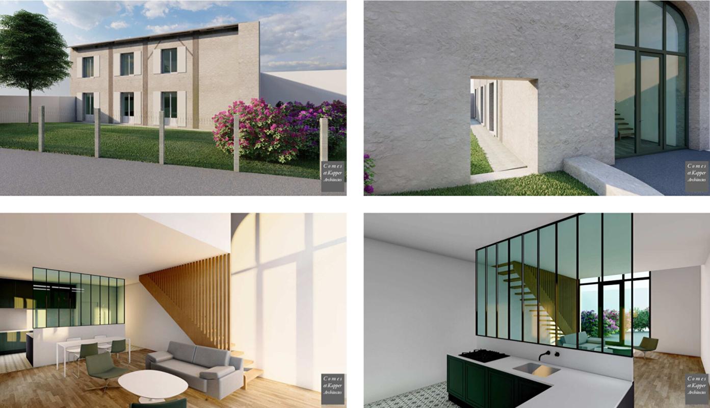 AUBIE-ET-ESPESSAS À vendre Grange à rénover avec permis accepté 101 m² - Val de Virvée 2