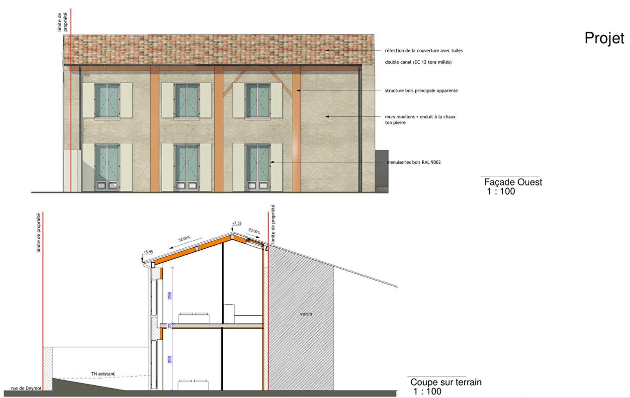 AUBIE-ET-ESPESSAS À vendre Grange à rénover avec permis accepté 101 m² - Val de Virvée 5