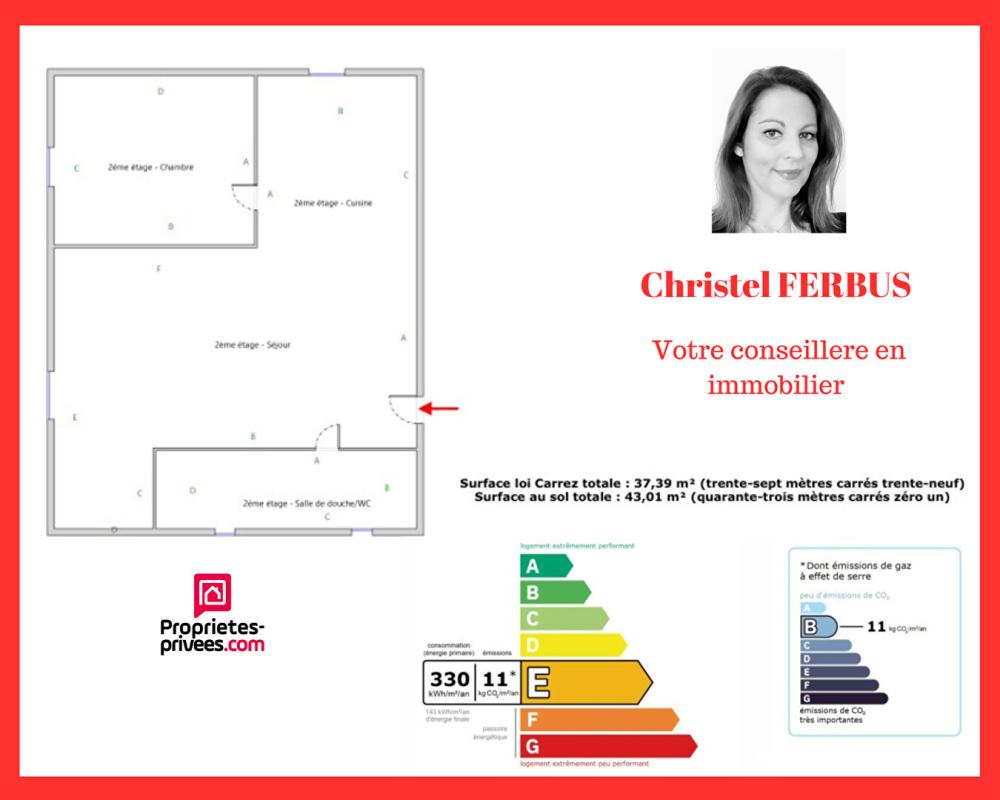 SAULX-LES-CHARTREUX 91160 SAULX LES CHARTREUX - Appartement 2 pièces 43,01m² surface au sol  - 1 Chambre 5