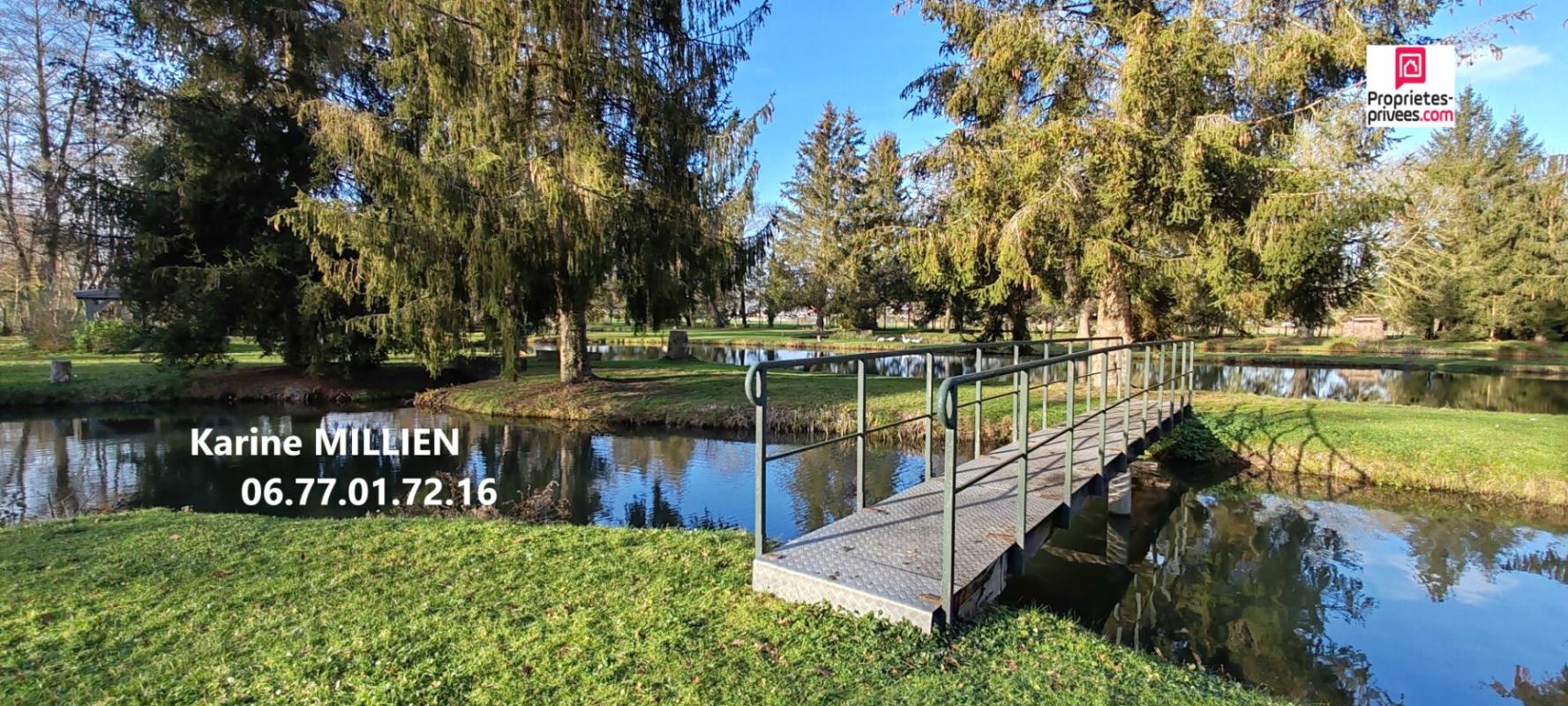 NONANCOURT NONANCOURT 27320 Maison individuelle et lodge aménagé, 4 étangs avec bras de rivière, double garage, terrain de plus de 5 Hectares - 488 800  HAI 7