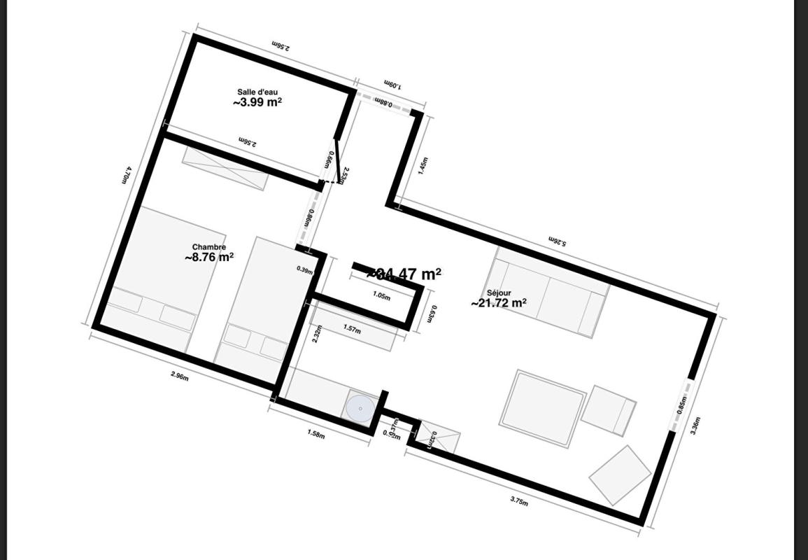 LA TURBALLE Appartement 2 pièce(s) 13