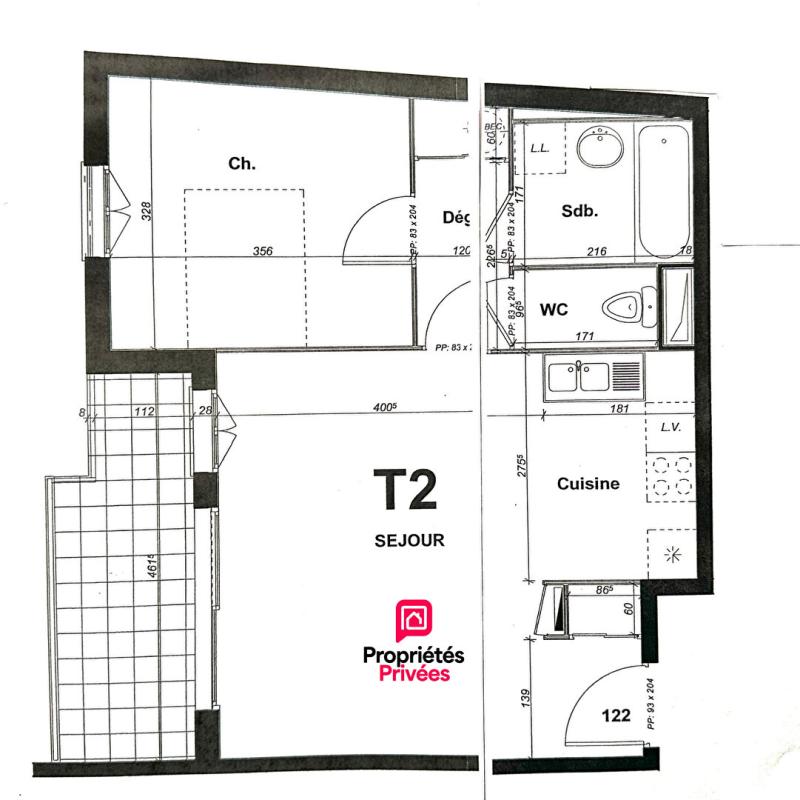 CLERMONT-FERRAND Appartement 2 pièces 46,5m2 avec balcon, garage et parking 10