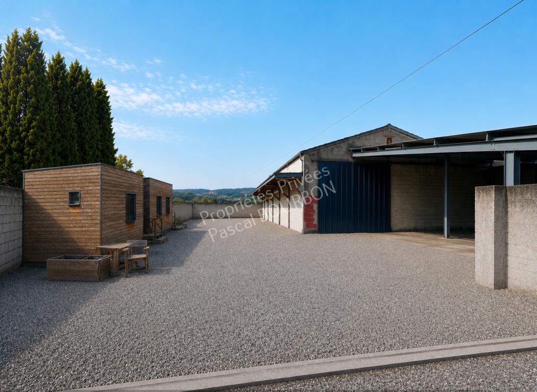 LIMOUX Hangar de 200m² et deux bureaux de jardin à Limoux sur 1000m² 3