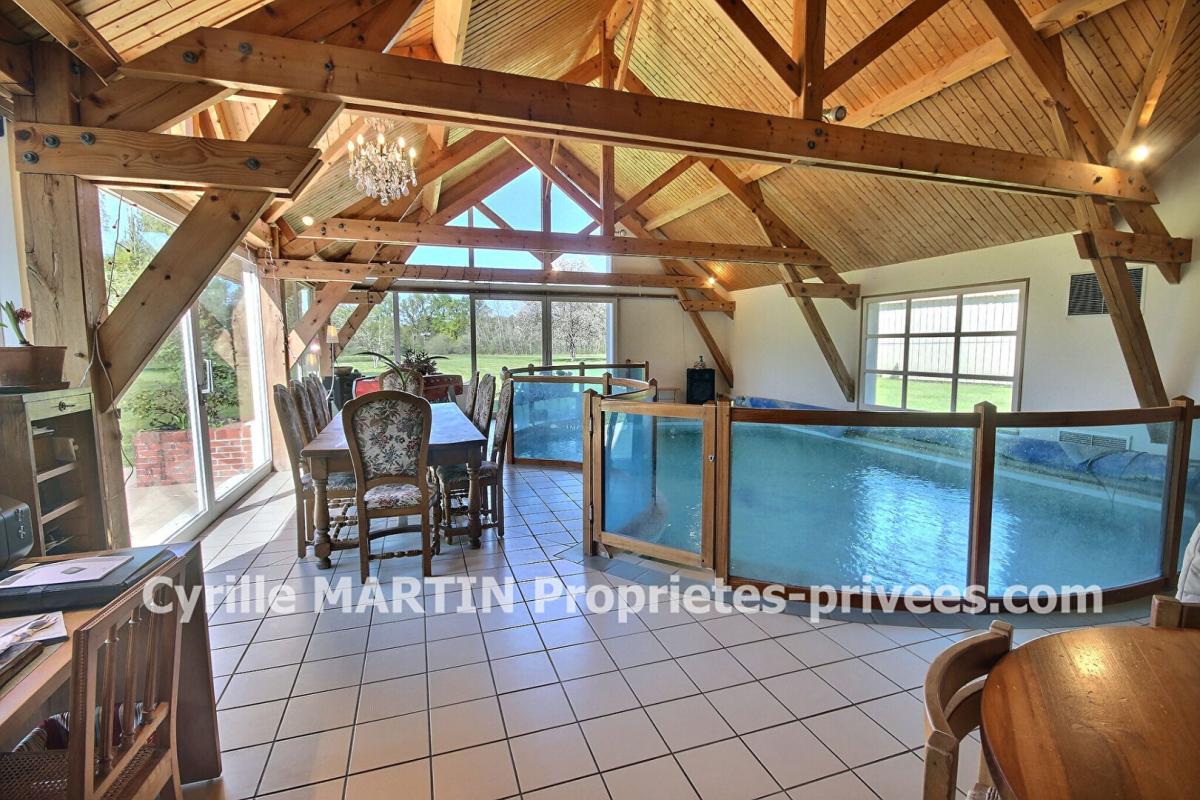 MARCILLY-EN-VILLETTE Propriété d'exception en Sologne ? Longère de 292m² avec piscine intérieure sur 7,8 hectares 7