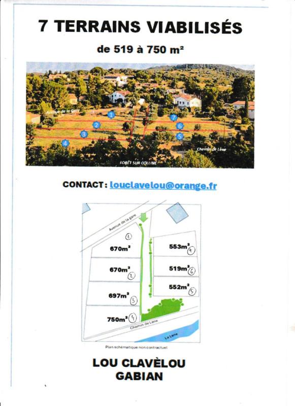 GABIAN Terrain constructible viabilisé de 670 m2 4