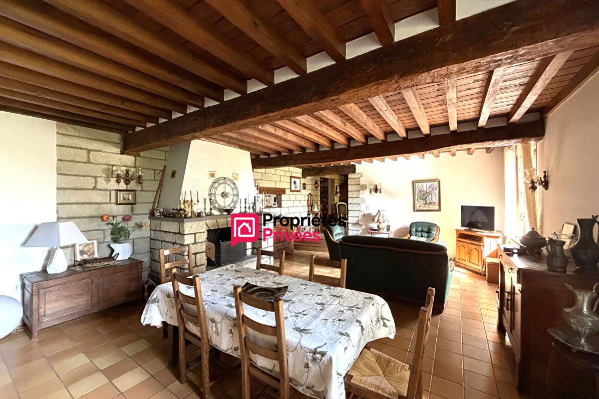 MANZAT Maison T6 de caractère en pierre  située entre Manzat et Pulvérières de 164m² . Terrain 3040m² à vendre 7