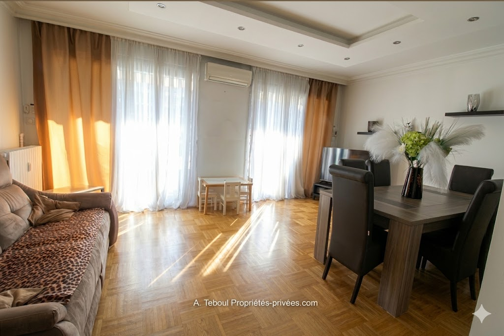 VILLEURBANNE Villeurbanne : "Coeur gratte ciel "  Grand T3 de  77 m2, Refait entièrement à neuf, avec Jardin & Balcon 10