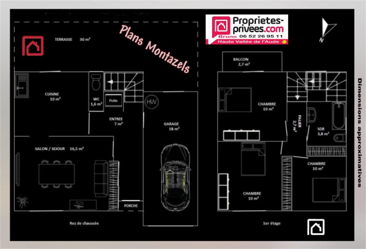 MONTAZELS Maison Montazels 4 pièces avec garage et jardin vue sur l'Aude 18