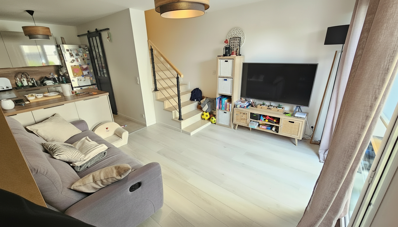 HOUDAN Maulette / Maison de ville récente en duplex avec jardinet 2