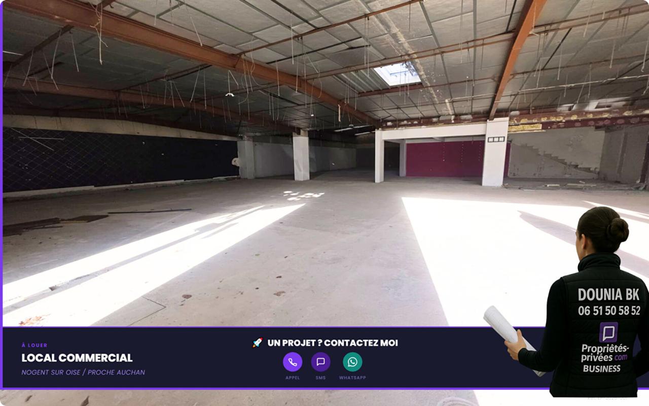 NOGENT-SUR-OISE LOCAL COMMERCIAL À LOUER 568 m² NOGENT-SUR-OISE EMPLACEMENT PRIME 1