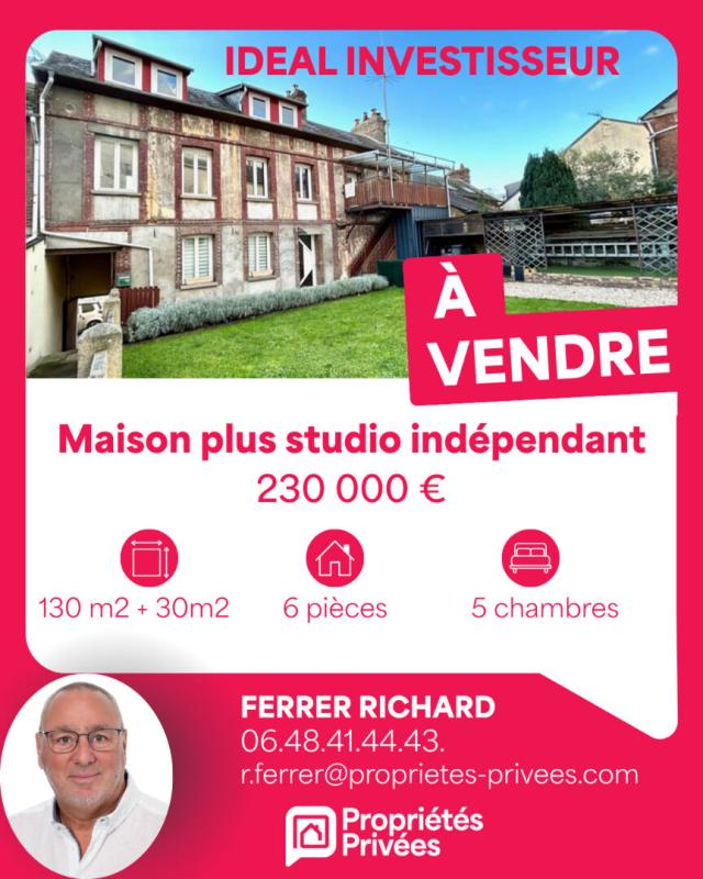 DEVILLE-LES-ROUEN MAISON DE VILLE DE 120 M2 ET STUDIO DE 30 M2 3