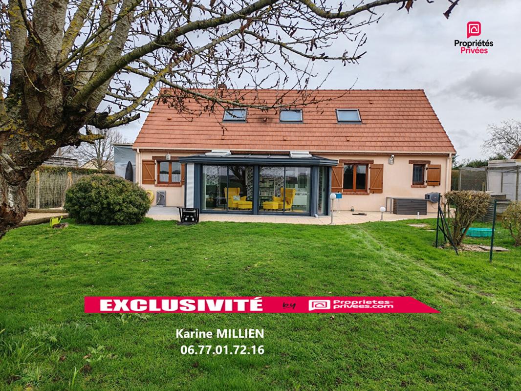 DREUX ILLIERS L'EVEQUE 27770 Maison individuelle avec véranda chauffée - 1 étage - 4 chambres - Quart port - Garage - Plusieurs cabanons de jardin - Terrain - 250000 HAI 10