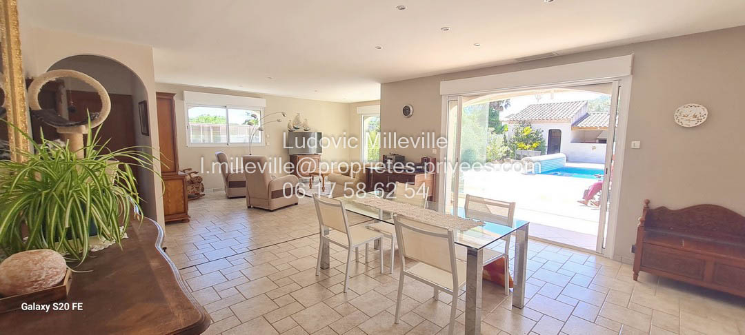 FOUZILHON Villa de 120m²+veranda de 15m², grand garage 73m², piscine/pool à house sur 1033 m² de terrain 8