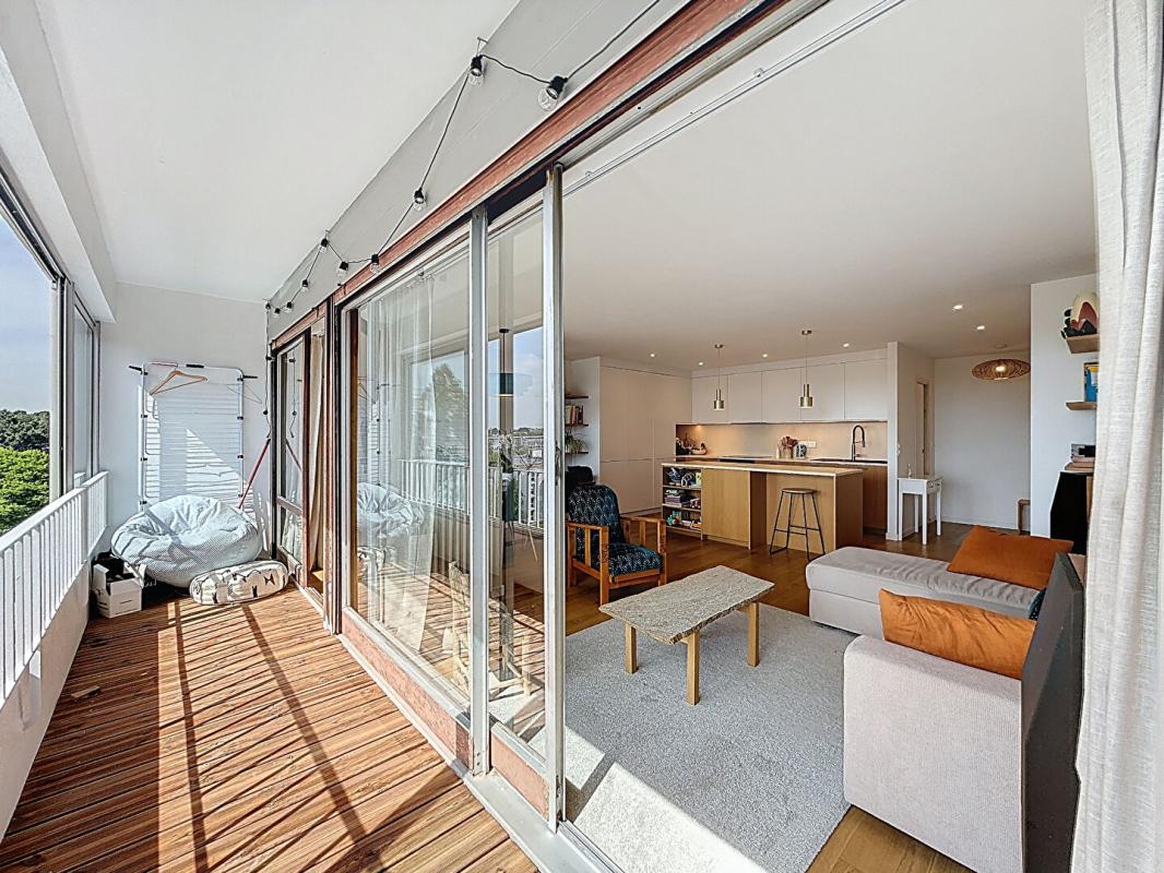 VANNES Appartement T3 dernier étage avec vue dégagée. Rénové par un architecte. Vannes Quartier Albert 1er Trussac 4