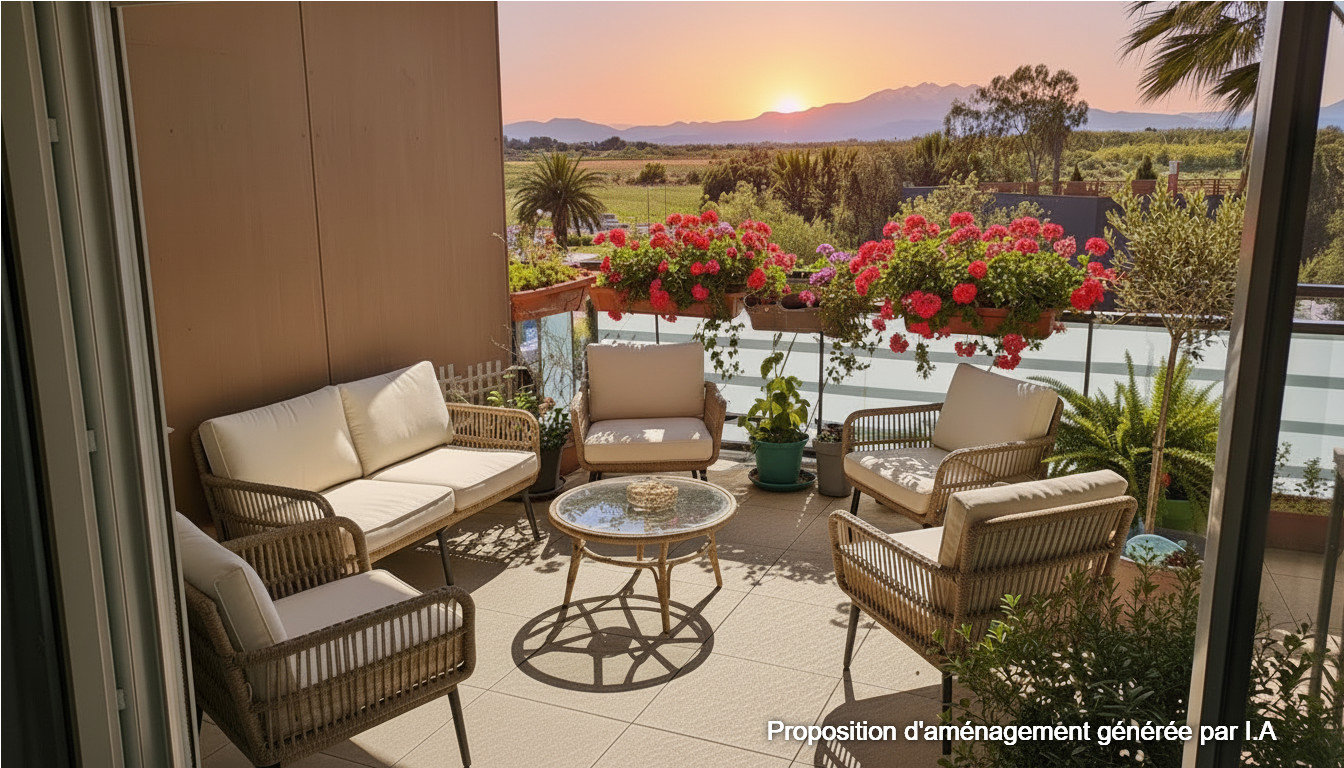 CANET-EN-ROUSSILLON F3 de 60.57 m2 avec terrasse et parking privé à Canet en Roussillon 1