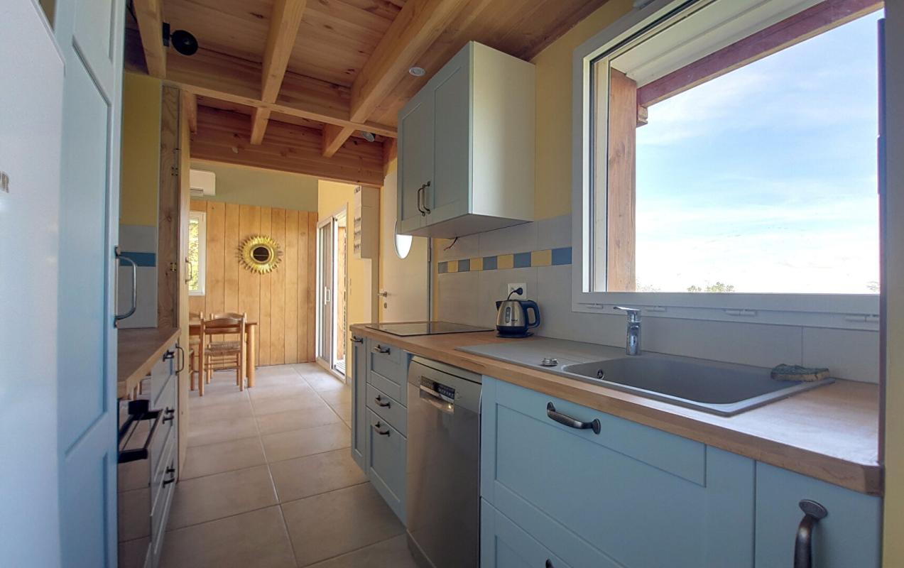 SOREZE 81540 - Sorèze - Chalet bois récent au pied de la Montagne Noire- 3 pièces- 68 m² sur terrain de 1491m² 6