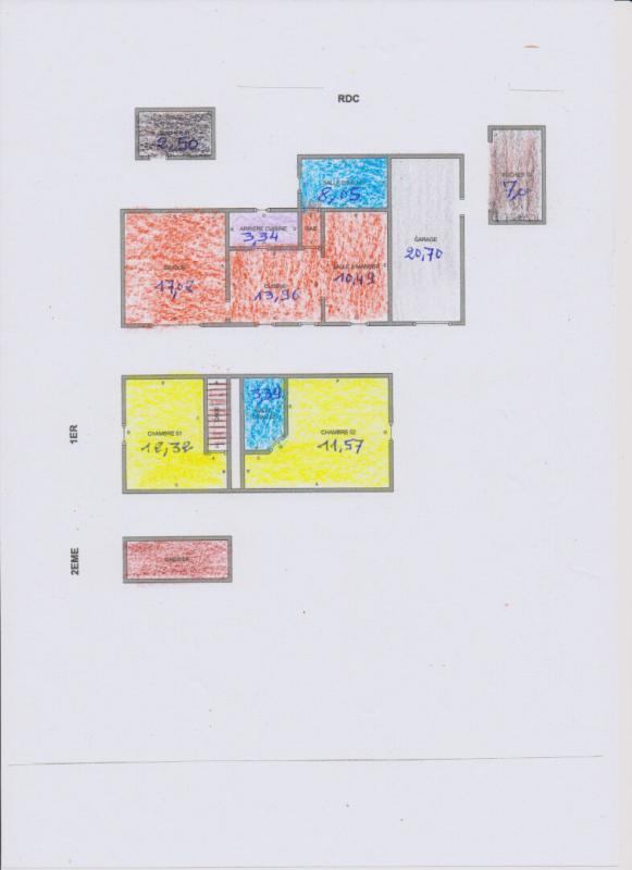 RAI (61270 RAI )  4 km gare maison de campagne 2 chambres, sans travaux, terrain 820 m² 18