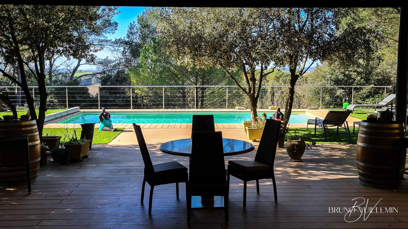 CARCASSONNE VILLA D'ARCHITECTE DE PRESTIGE Classée DPE Double A - ENVIRONNEMENT EXCEPTIONNEL - POSITION DOMINANTE 4