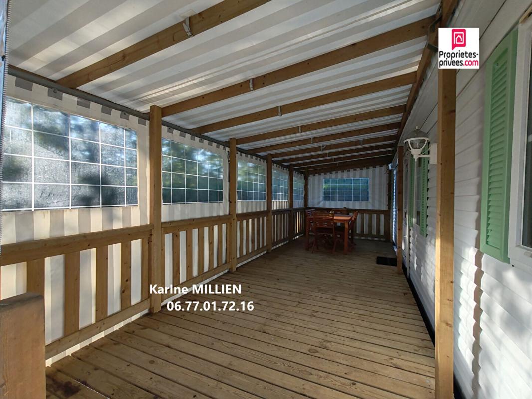 MARCILLY-SUR-EURE Mobil home ENTIEREMENT RENOVE, aménagé, équipé et son terrain en pleine propriété - 2 chambres - Cabanon de jardin - Terrain - 78500  HA 7