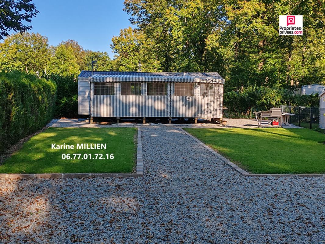 MARCILLY-SUR-EURE Mobil home ENTIEREMENT RENOVE, aménagé, équipé et son terrain en pleine propriété - 2 chambres - Cabanon de jardin - Terrain - 78500  HA 8