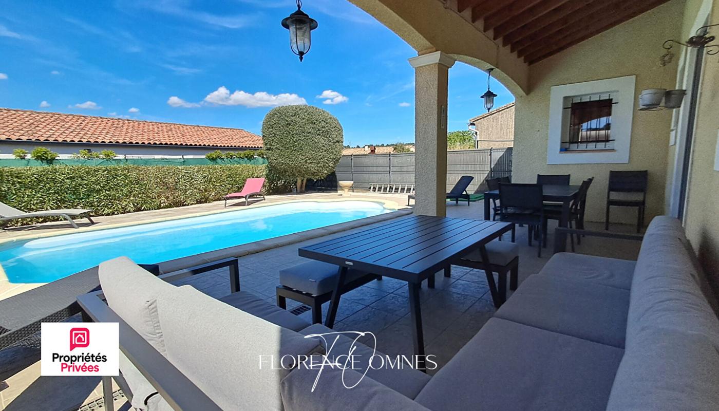 TREBES TREBES - VILLA 114M2 - PLAIN-PIED AVEC PISCINE  - 3 chambres - 6