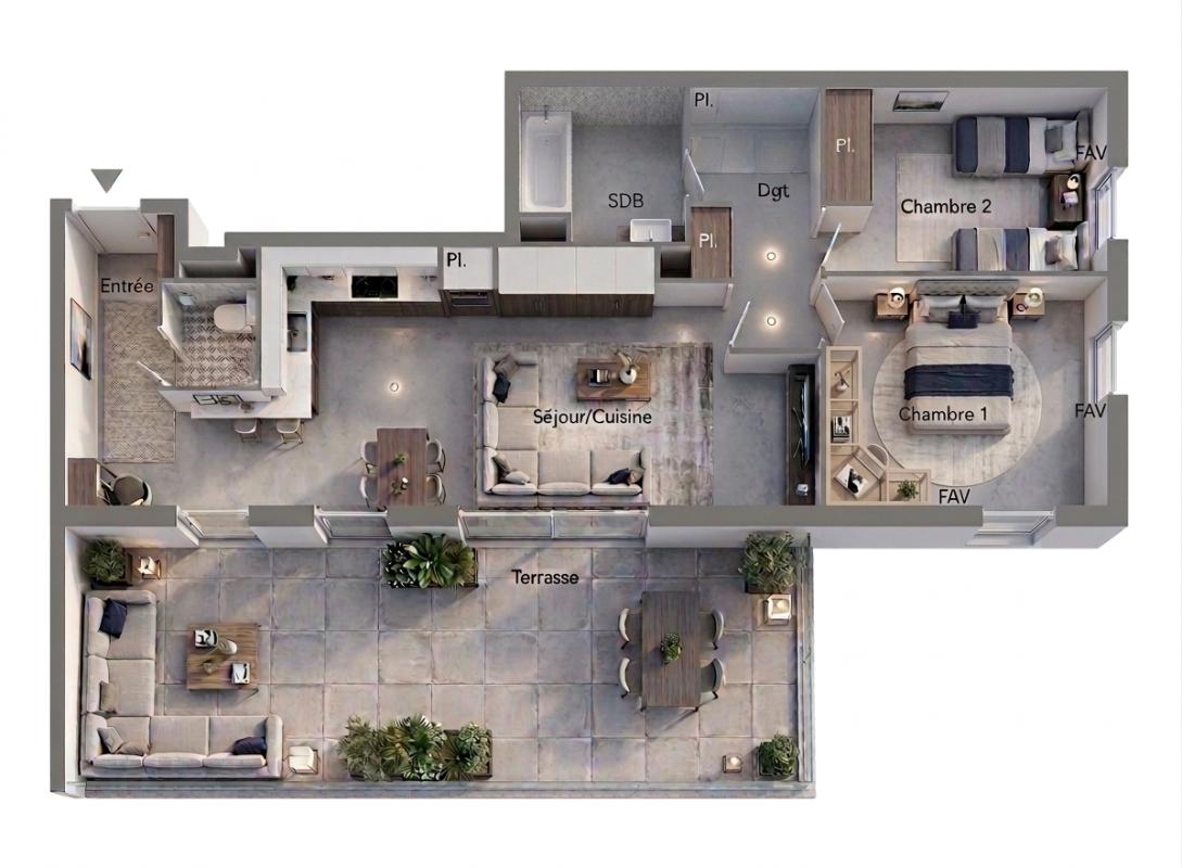 BEZIERS T3 d'Exception. Dernier Étage et Vue Dégagée. Quartier de l'Hours, Béziers 2