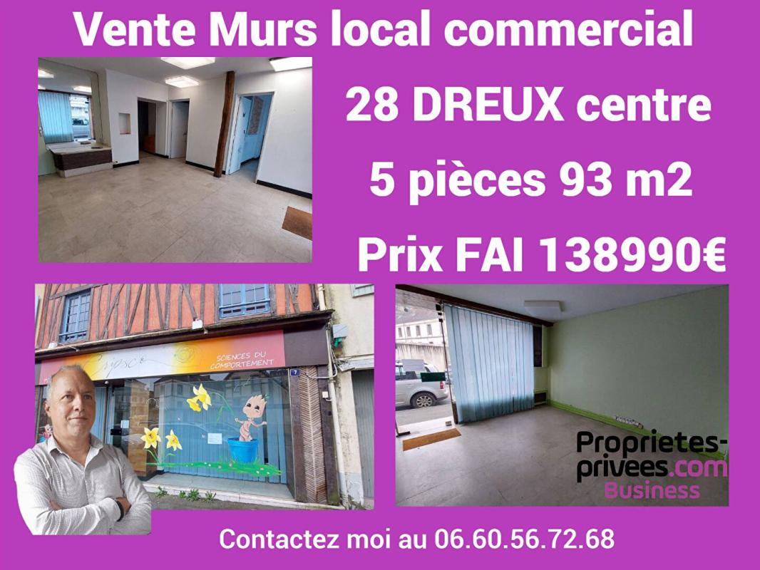 DREUX 28100 DREUX - MURS COMMERCIAUX, LOCAL 93 m² 1
