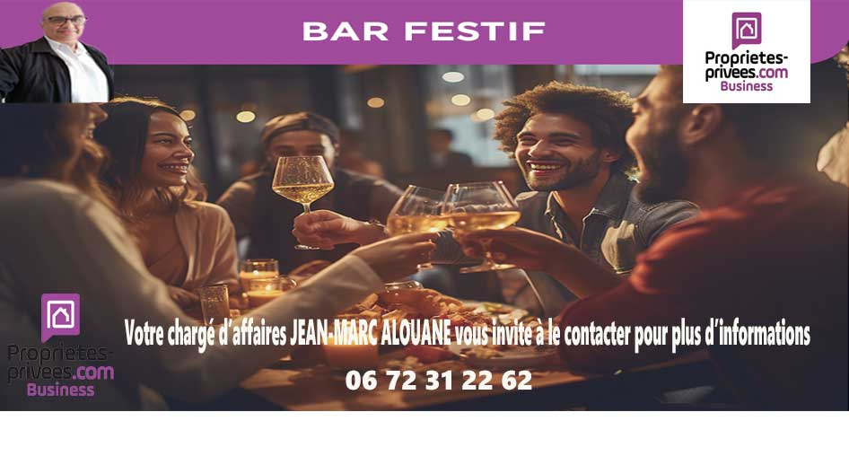 SETE 34200 SETE - BAR, CREPERIE, GLACE, SNACKING, SALADERIE avec LOGEMENT 5