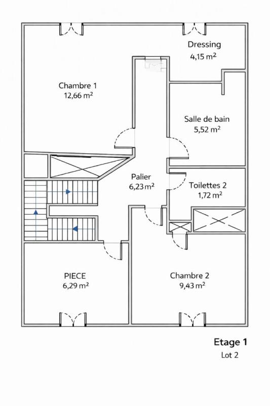 BEAUREGARD Duplex BEAUREGARD 4 pièces 94.15 m2 avec terrasse, cave et 2 stationnements privés sécurisés 5