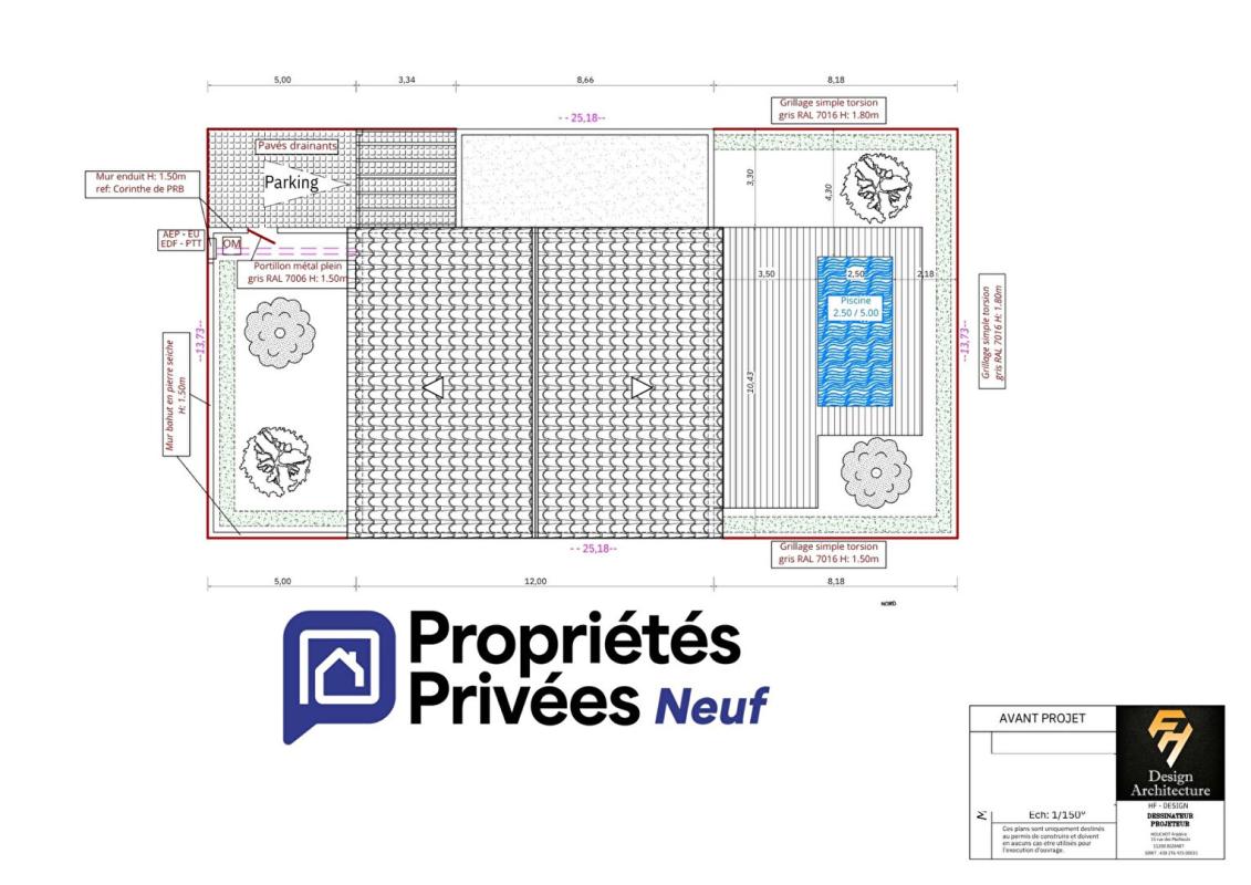 FABREZAN Terrain à bâtir de 3826 m2 avec ou sans maison 6