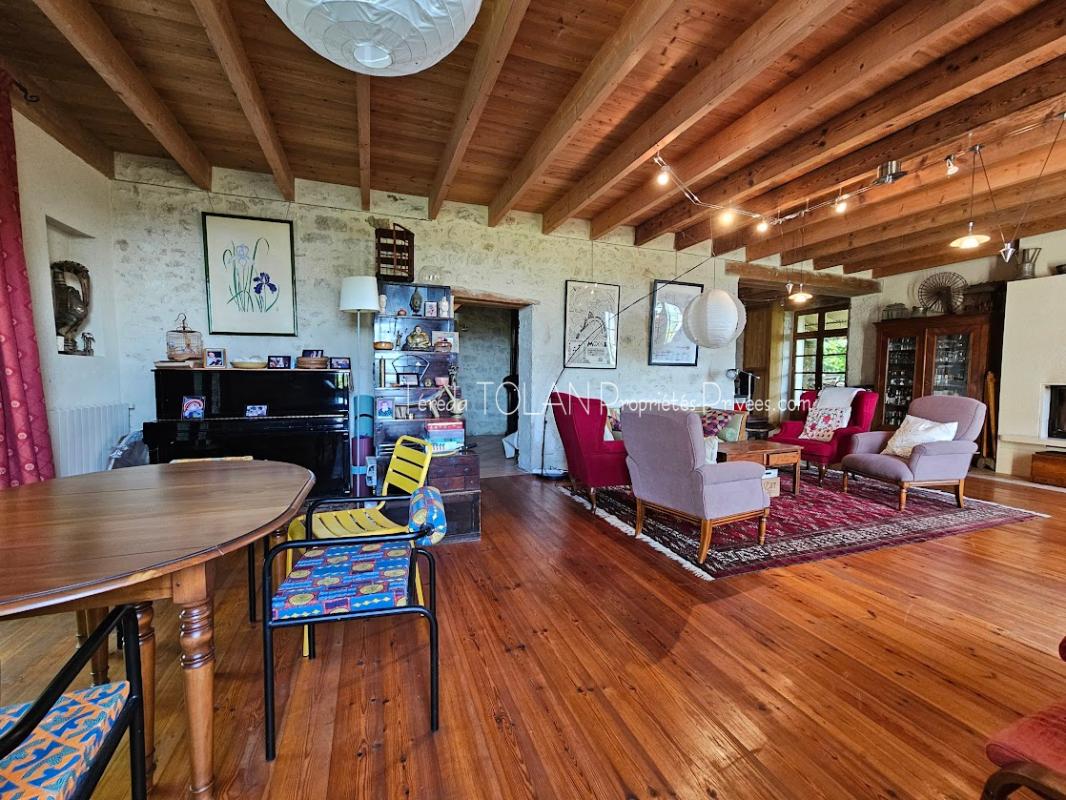 LAROQUE-TIMBAUT Laroque-Timbaut, maison 18ème, 324 m², 10 pièces, double garage, terrasses, vue 2