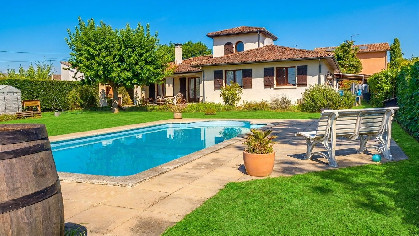 LE TAILLAN-MEDOC Maison Le Taillan Medoc 154 m2 sur 1000m² de jardin et piscine 1
