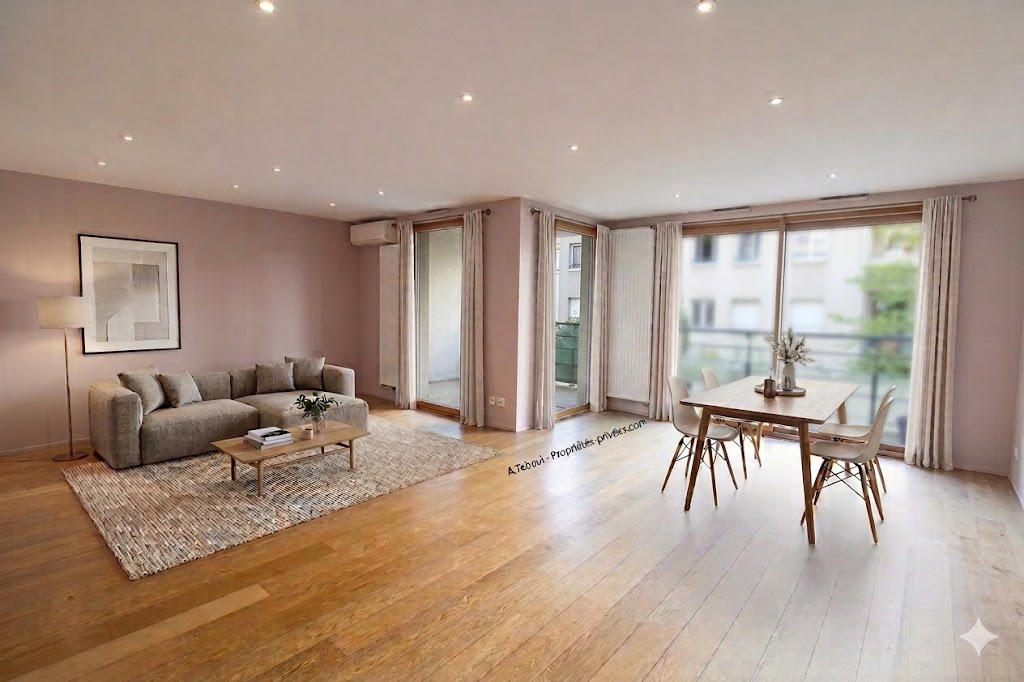 VILLEURBANNE GRATTE CIEL -  ELEGANT T4 DE 105M² - BALCON A VIVRE - RESIDENCE DE STANDING AVEC  GARAGE ET CAVE 4