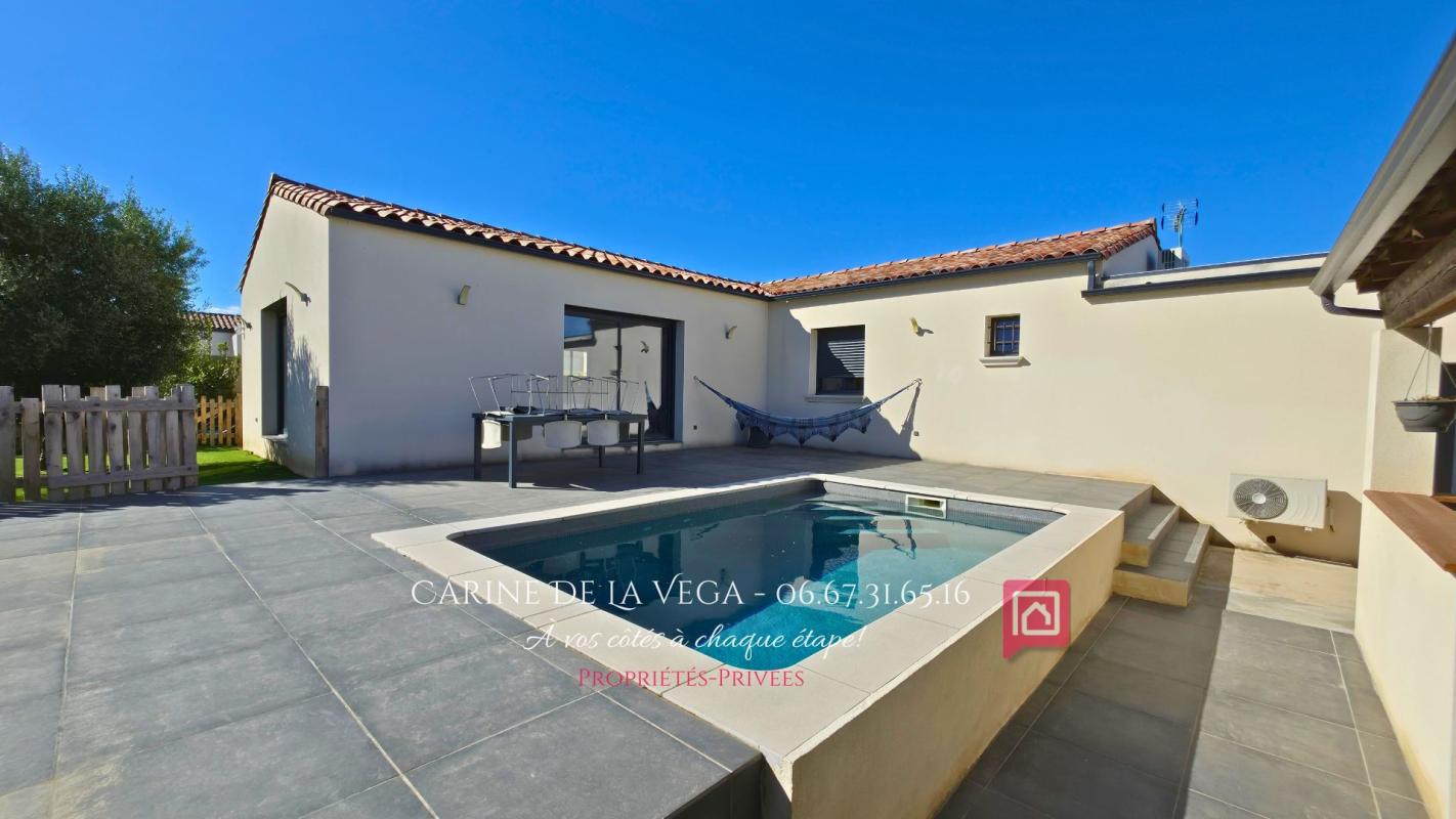 TOURBES Villa contemporaine plain-pied de 127m² avec piscine à deux pas de Pézenas 1