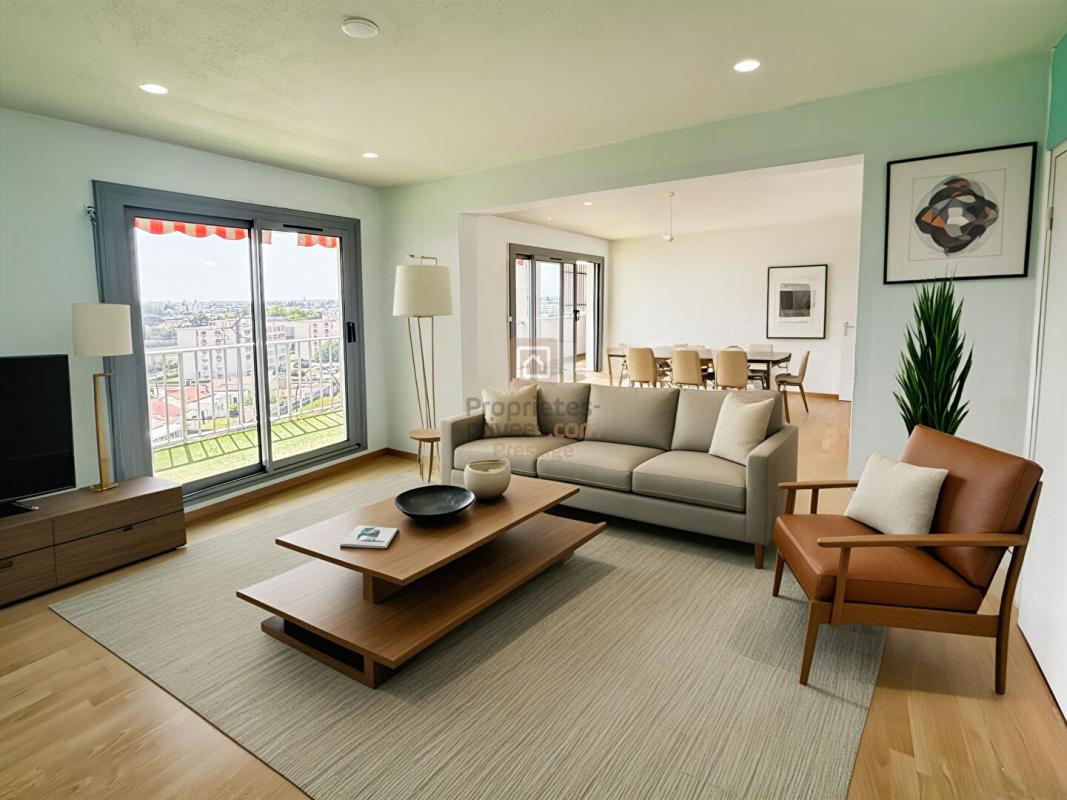 BORDEAUX BORDEAUX  CAUDERAN Appartement de trois pièces avec terrasse, balcon ascenseur cave et parking 4