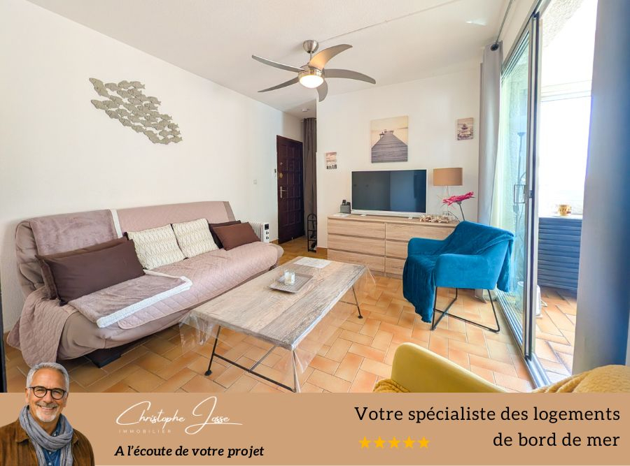 PORT LEUCATE T2 vue mer avec loggia, accès direct plage et parking privé 3