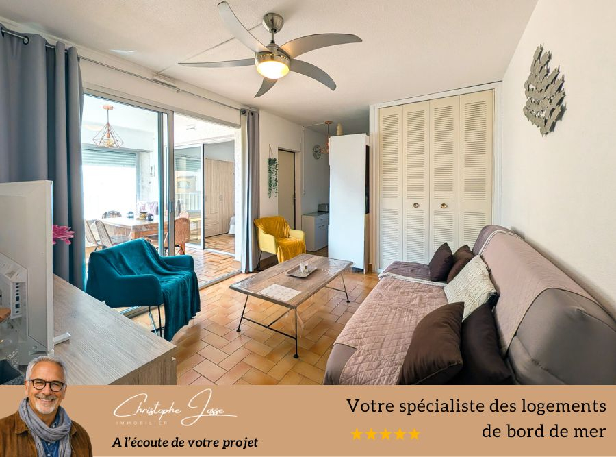 PORT LEUCATE T2 vue mer avec loggia, accès direct plage et parking privé 4