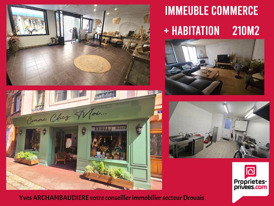 DREUX Immeuble Dreux 6 pièce(s) 210 m2 avec local commercial 1